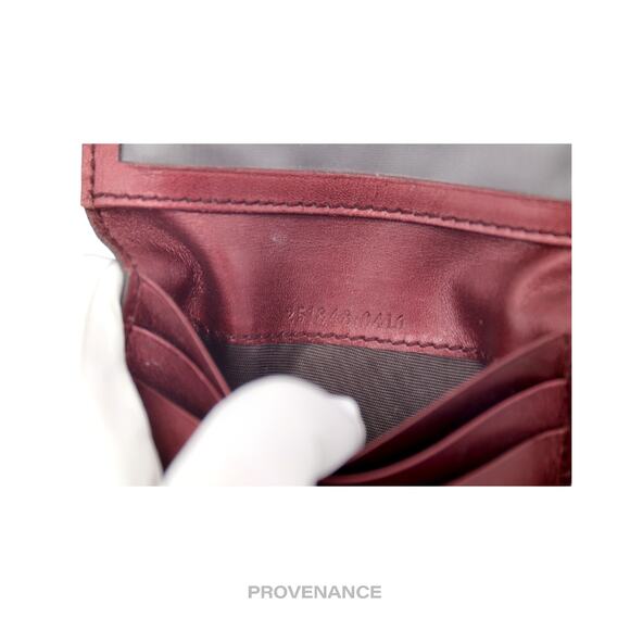 🔴 Gucci Heart Pocket Organizer Wallet - Patent Red Leather - Picture 7 of 7